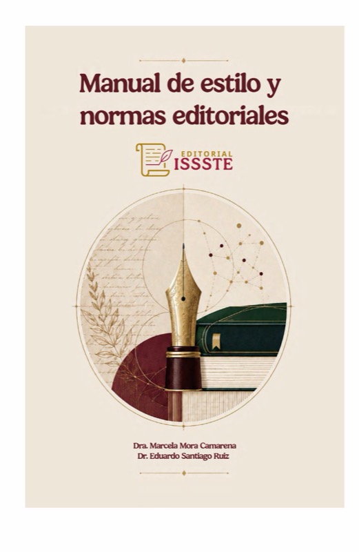 Portada del Manual de estilo y normas editoriales del Sello Editorial ISSSTE